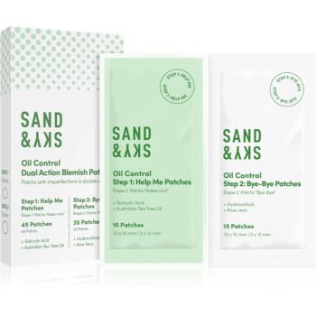 Sand & Sky Oil Control Dual Action Blemish Patches lokálna starostlivosť proti akné 75 ks