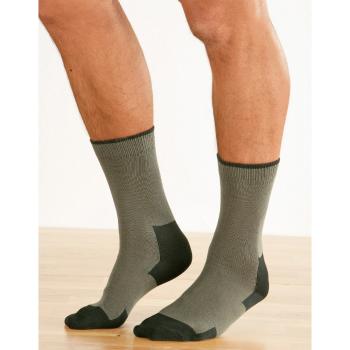 Blancheporte Pracovné ponožky, súprava 2 páry čierna+sivá 47/50