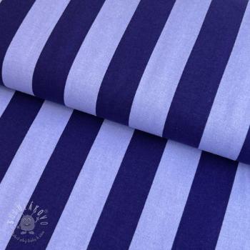 Bavlnená látka FLANNEL Stripes cobalt