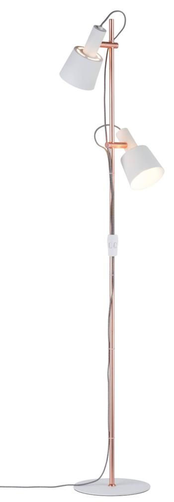Paulmann Neordic Haldar 79660 stojanová lampa LED  E14 40 W  biela, meď matná