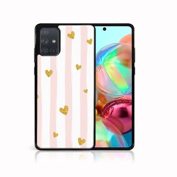 MY ART Silikónový kryt Samsung Galaxy A71 HEARTS (006)