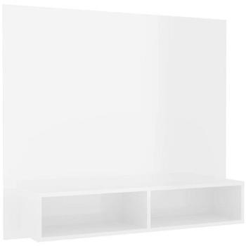 SHUMEE nástenná biela, vysoký lesk 102 × 23,5 × 90 cm (808266)