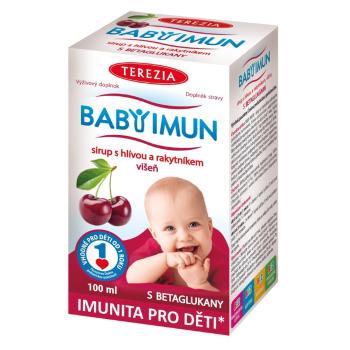 TEREZIA BABY IMUN Sirup s hlivou a rakytníkom Príchuť višňa 100 ml