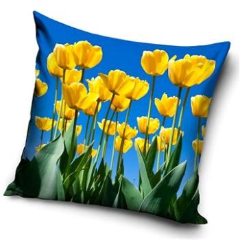 CARBOTEX obliečka na vankúšik Tulipánový Raj 40 × 40 cm (8592850334609)