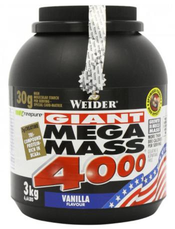 WEIDER Gainer Giant Mega Mass 4000, - vanilka 3000 g