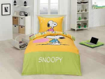 Obliečok Matějovský Snoopy buddy zelená žltá 200x140 cm 90x70
