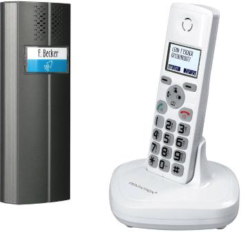 Pentatron 34234 domovej telefón bezdrôtový kompletný set pre 1 domácnosť antracitová, biela