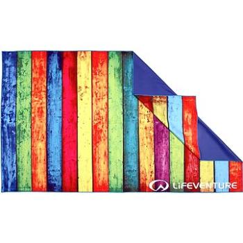 Lifeventure Printed SoftFibre Trek Towel striped planks (5031863635806)