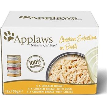 Applaws, konzerva Cat Multipack Kurací výber 12 × 156 g (5060481899093)