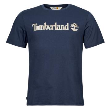 Timberland  Camo Linear Logo Short Sleeve Tee  Tričká s krátkym rukávom Námornícka modrá