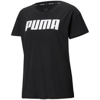 Puma  Tričká s krátkym rukávom Tshirt Damski Rtg Logo Tee  Čierna