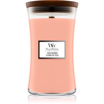 Woodwick Yuzu Blooms vonná sviečka s dreveným knotom 609 g