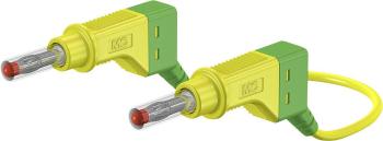 Stäubli XZG425/SIL bezpečnostné meracie káble [lamelový zástrčka 4 mm - lamelový zástrčka 4 mm] 1.50 m zelená, žltá 1 ks