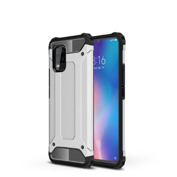 TOUGH Ochranný kryt Xiaomi Mi 10 Lite strieborný