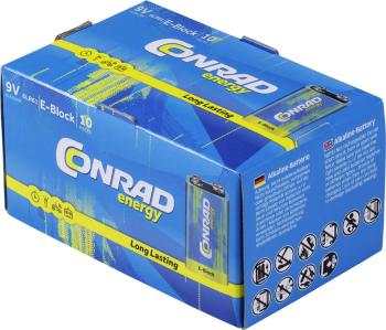 Conrad energy 6LR61 9 V batéria alkalicko-mangánová  9 V 10 ks