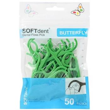 SOFTDENT Butterfly Dentálne špáradlá, 50 ks farebný variant (8594027315350)