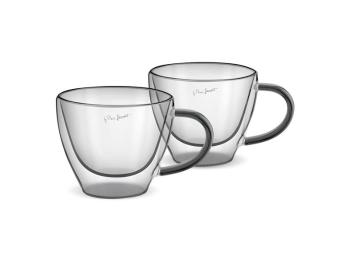 Pohár LAMART LT9117 Vaso cappuccino 2ks 190ml Black