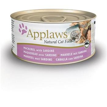 Applaws konzerva Makrela so sardinkami 6× 70 g (5060481891110)