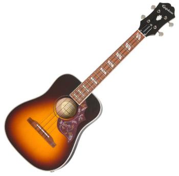 Epiphone Hummingbird A/E Tenorové ukulele Tobacco Sunburst