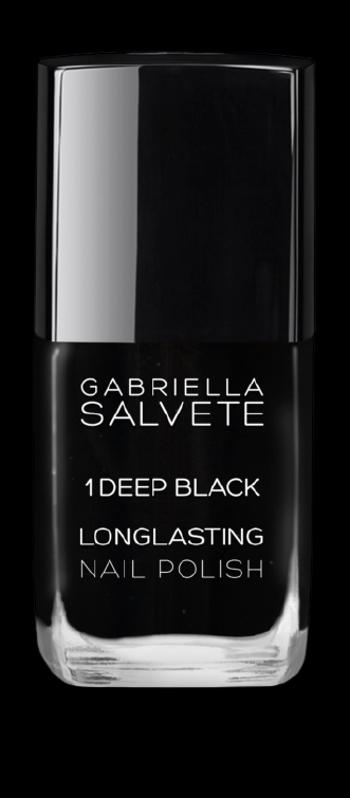 GABRIELLA SALVETE Dlhotrvajúci lak na nechty s vysokým leskom 01 Deep Black 11 ml