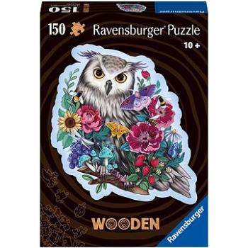 Ravensburger Puzzle 175116 Drevené Puzzle Tajomná Sova 150 Dielikov (4005556175116)