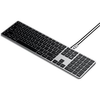 Satechi Slim W3 USB-C BACKLIT Wired Keyboard – Space Grey – US (ST-UCSW3M)