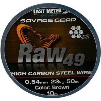 Savage Gear Raw49 0,54 mm 23 kg 50 lb 10 m Uncoated Brown (5706301548948)