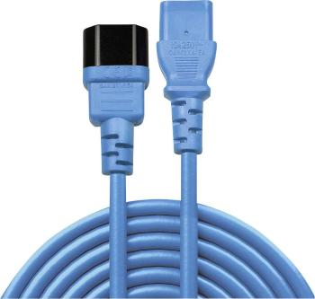 LINDY napájací predlžovací kábel [1x IEC C14 zástrčka 10 A - 1x IEC C13 zásuvka 10 A] 2.00 m modrá
