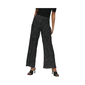 Only  Elema Pleated Trousers - Black Mini Flower  Nohavice Čierna