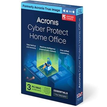 Acronis Cyber Protect Home Office Essentials pre 3 PC na 1 rok (elektronická licencia) (HOFASHLOS)