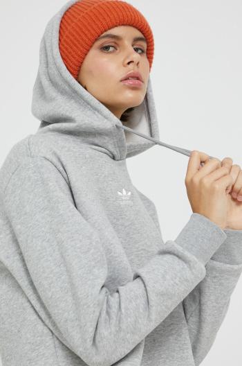 Mikina adidas Originals dámska, šedá farba, s nášivkou