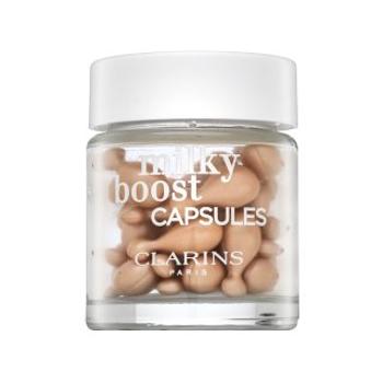 Clarins Milky Boost Capsules 02 tekutý make-up pre zjednotenú a rozjasnenú pleť 30 x 0,2 ml