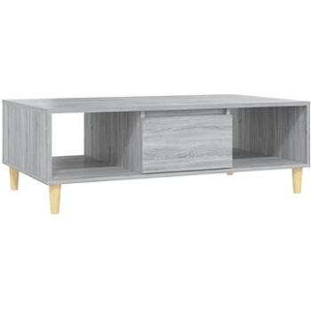 SHUMEE Konferenčný stolík sivý sonoma 103,5 × 60 × 35 cm drevotrieska, 813177