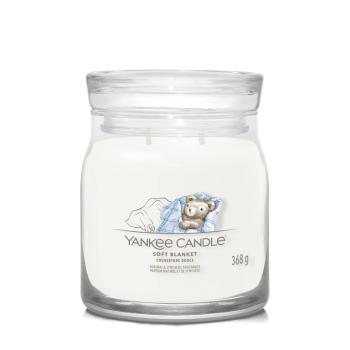 Yankee Candle Aromatická sviečka Signature sklo stredná Soft Blanket 368 g