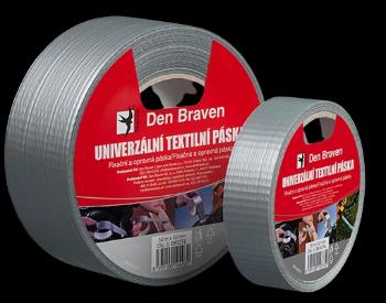 DEN BRAVEN - Univerzálna textilná páska strieborná 25mmx50