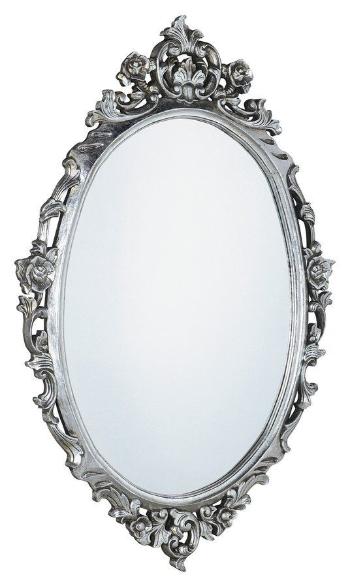 SAPHO - DESNA zrkadlo v ráme, 80x100cm, strieborná Antique IN344