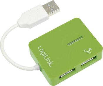 USB 2.0 hub LogiLink UA0138, 4 porty, zelená