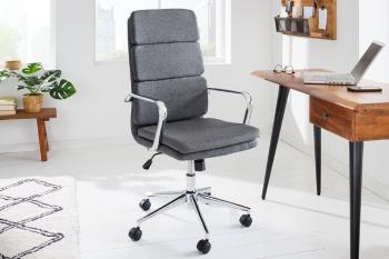 LuxD Dizajnová kancelárska stolička Taipa sivá