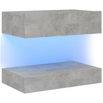 SHUMEE s osvetlením LED betónovosivý, 60 × 35 cm (804273)