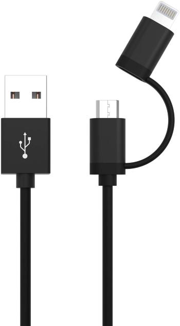 Ansmann Apple iPad / iPhone / iPod, pre mobilný telefón, notebook nabíjací kábel [1x USB 2.0 zástrčka A - 1x micro USB z
