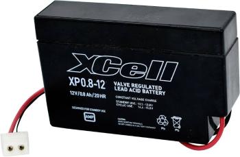 XCell XP0.812AMP XCEXP0.812AMP olovený akumulátor 12 V 0.8 Ah olovený so skleneným rúnom (š x v x h) 96 x 62 x 25 mm zás