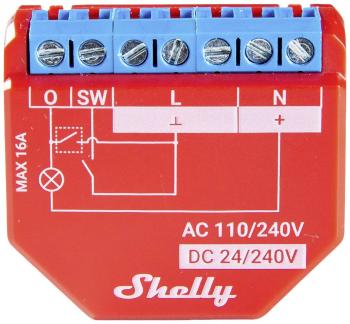 Shelly 1 Plus PM Shelly Spínacia a meracie aktor  Bluetooth, Wi-Fi