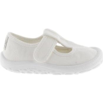 Victoria  Barefoot Baby Shoes 370108 - Blanc  Derbie Biela