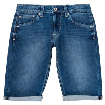 Pepe jeans  Šortky/Bermudy CASHED SHORT  Modrá