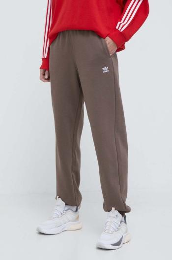 Tepláky adidas Originals Essentials Fleece Joggers hnedá farba, jednofarebné, IR5974