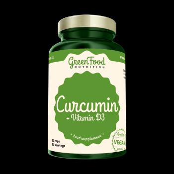 GreenFood Nutrition Curcumin + vit D3 60cps
