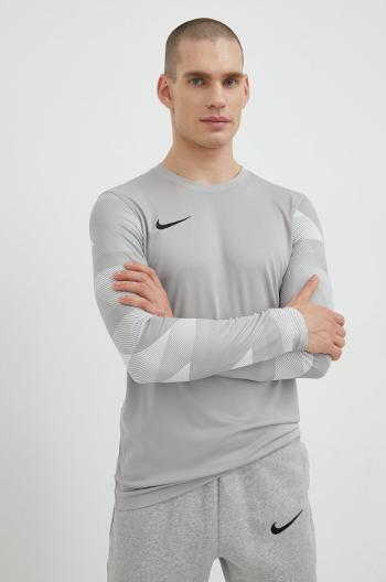 Tréningové tričko s dlhým rukávom Nike Park Iv šedá farba, vzorované
