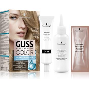 Schwarzkopf Gliss Color permanentná farba na vlasy odtieň 9-48 Nude Light Blonde 1 ks