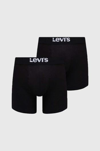 Boxerky Levi's 2-pak pánske, čierna farba