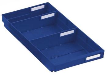 Kappes 6631.00.3150 regálová krabica  vhodné pre potraviny (š x v x h) 240 x 65 x 400 mm modrá 1 ks